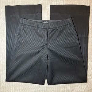 bebe Black Pinstripe Women's Trousers